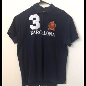 EUC Men’s Barcelona #3 Polo XXL